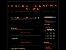 Tablet Screenshot of news.terrorunknown.com